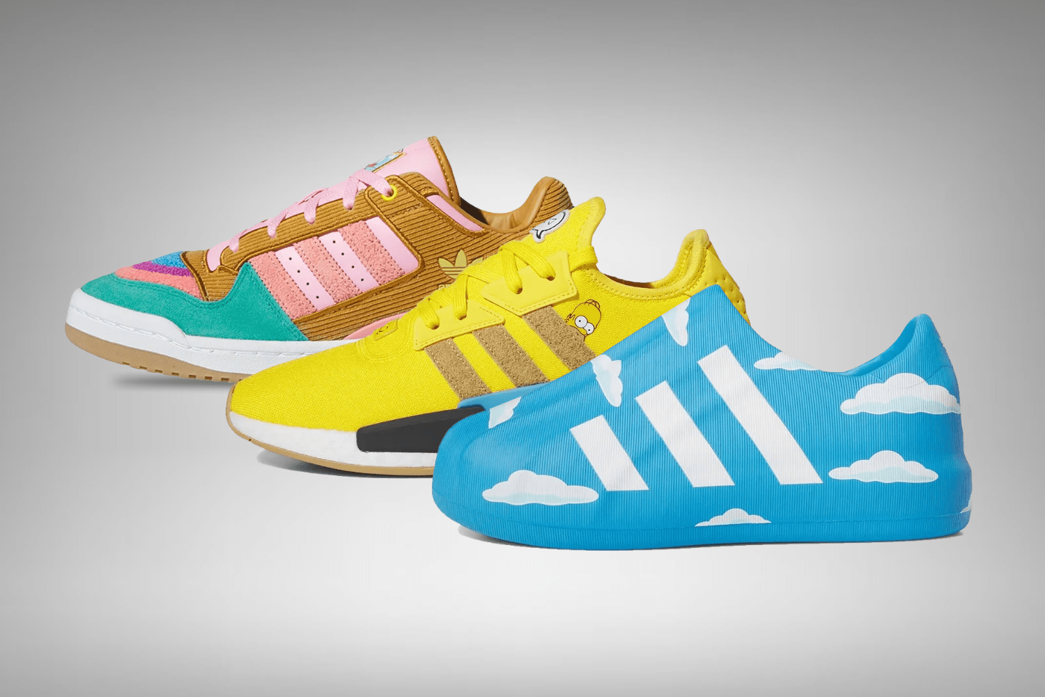 Adidas AdiFOM Superstar x The Simpsons ‘Clouds’ IE8469 Size 5.5 NWOT Adidas adiFOM superstar “The Simpsons Clouds “ / San Jose  main image 2