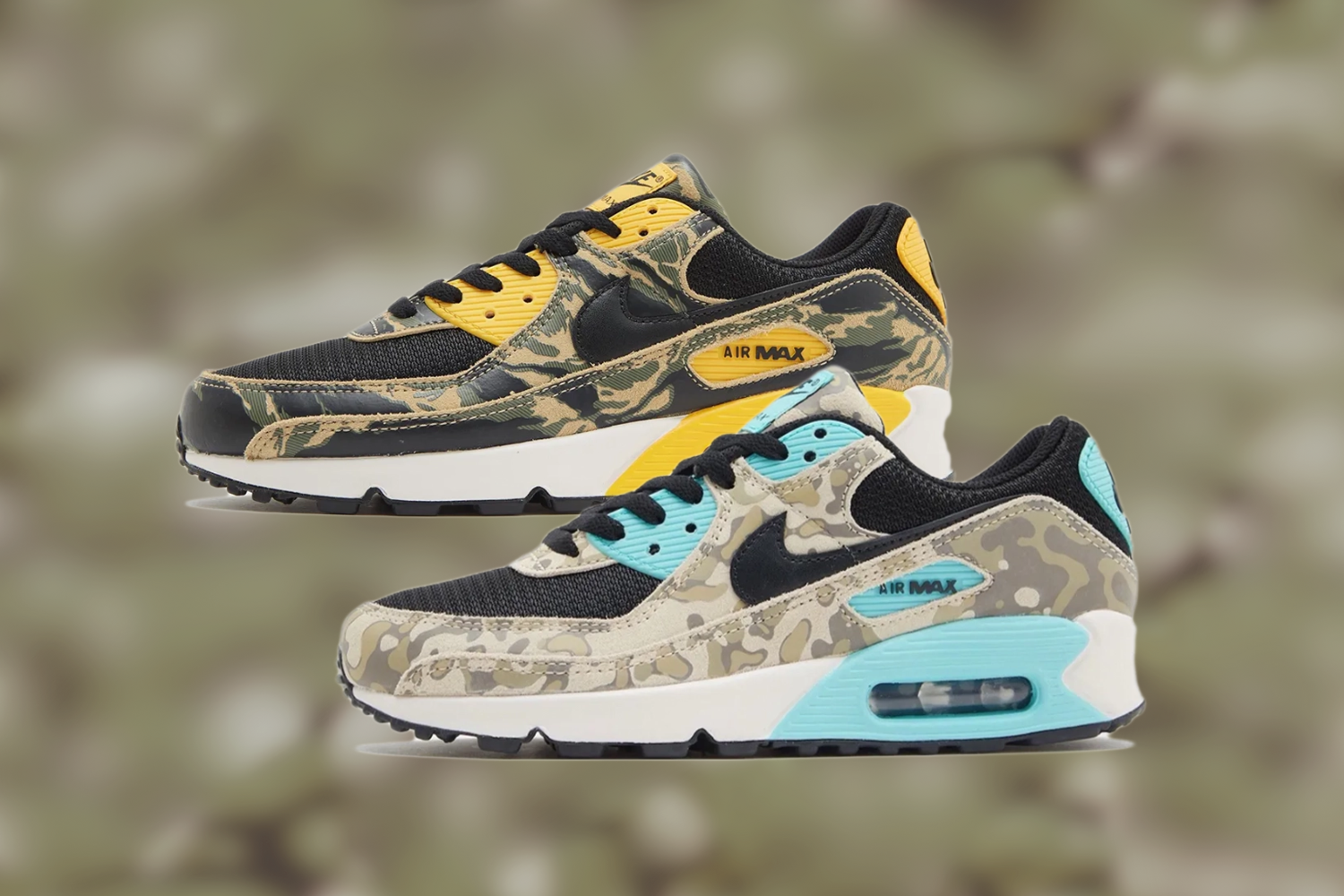 The Nike Air Max 90 'Camo' pack reveals four colorways