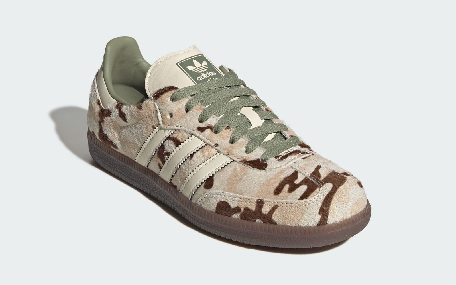 adidas Samba Camo Pony Hair White Camo zijaanzicht
