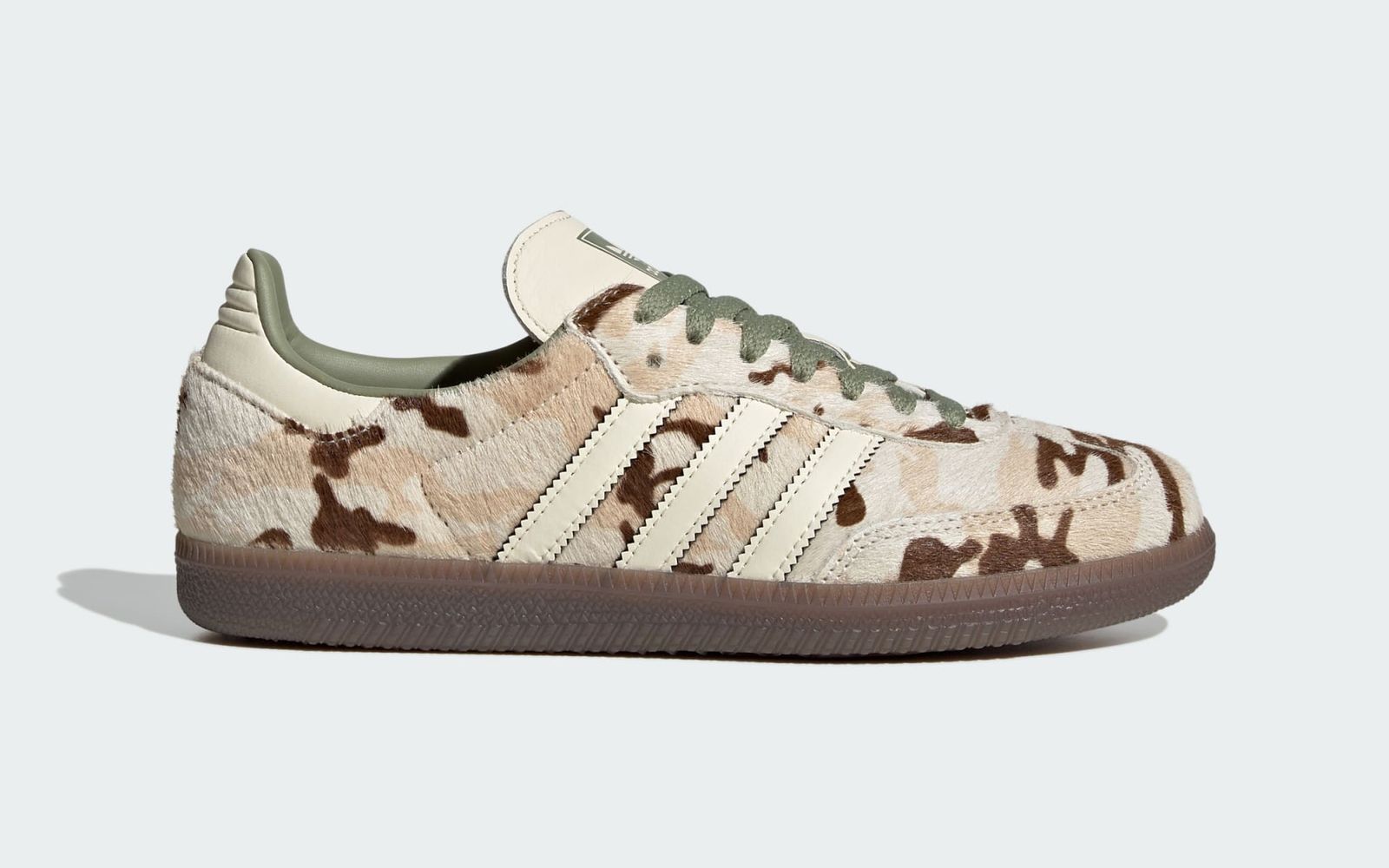adidas Samba Camo Pony Hair White Camo zijprofiel