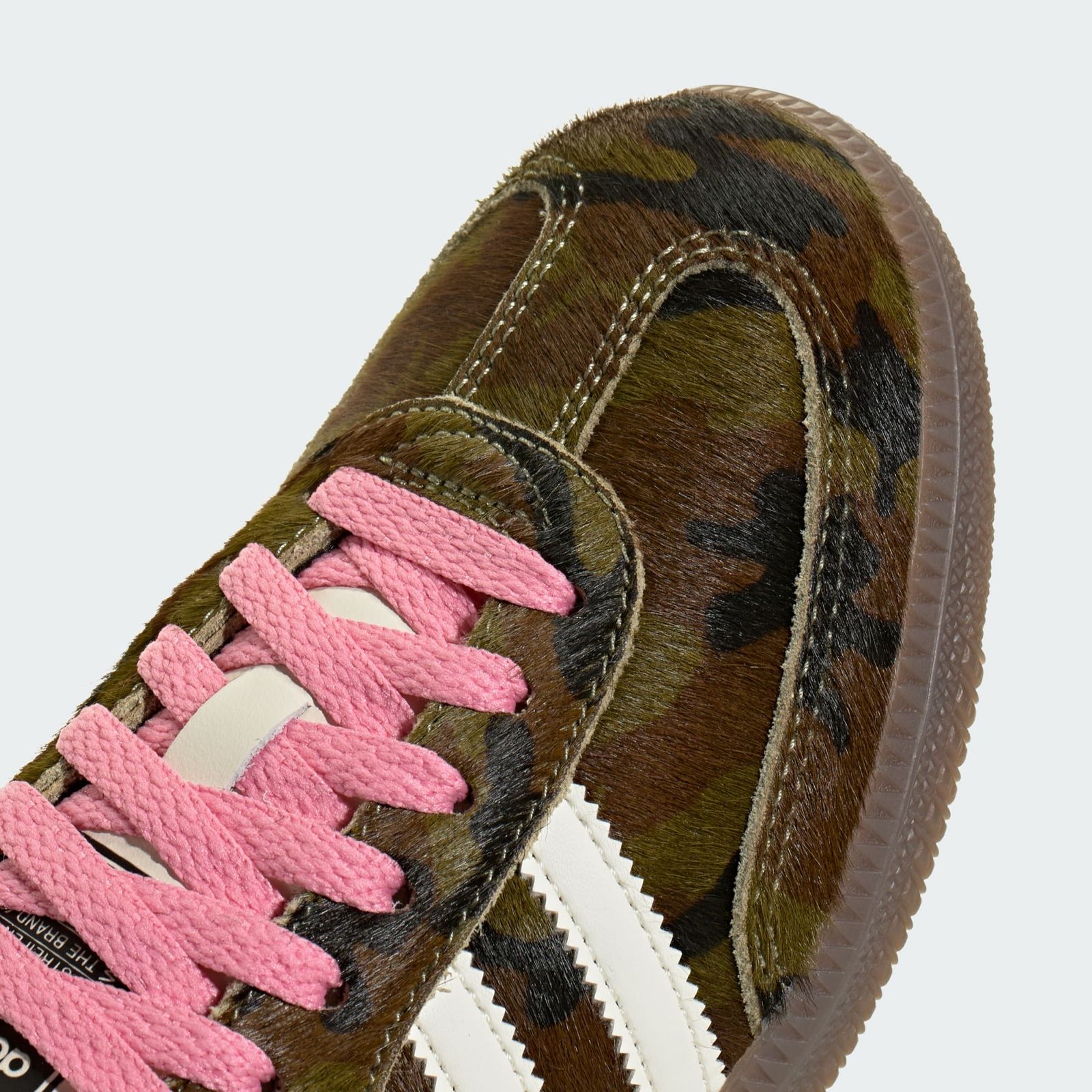 adidas Samba Camo Pony Hair Brown Camo pony hair detail