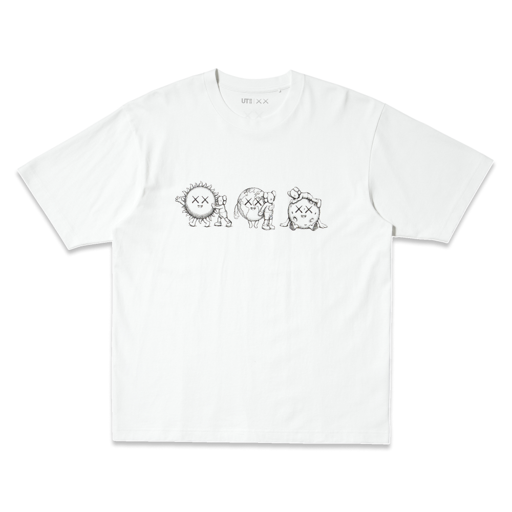 KAWS UNIVERSE UT T-shirt voor volwassenen - vierde print
