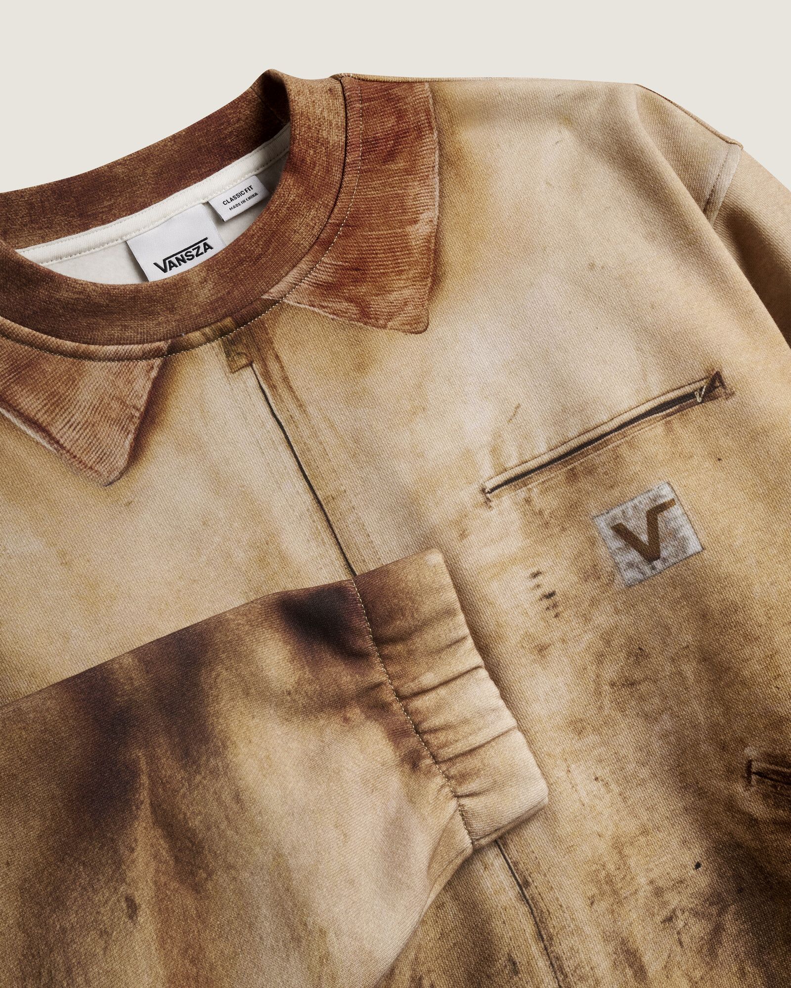 Vansza Workwear Trompe L'Oeil Fleece Set
