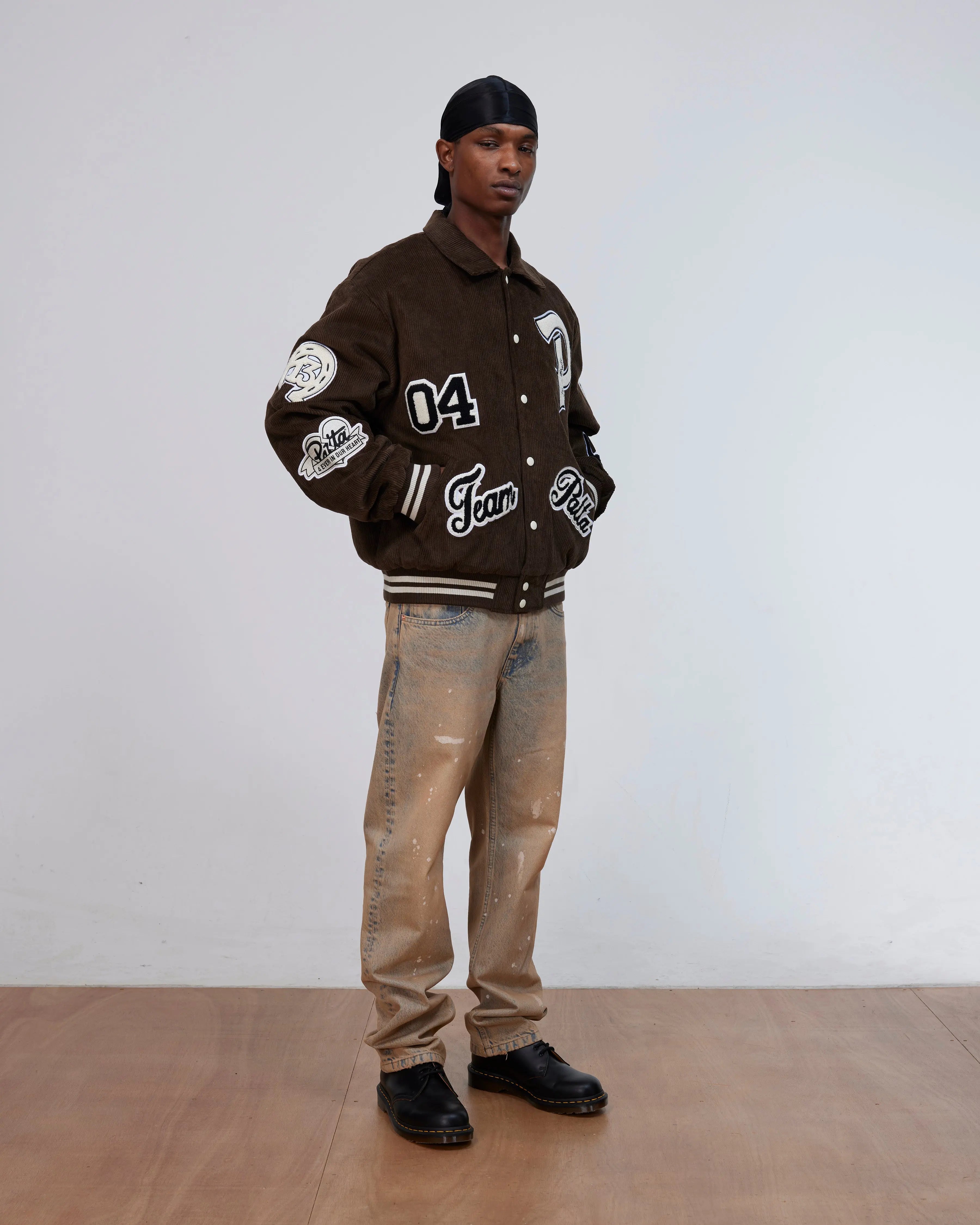 Patta Corduroy Bomber Jacket in Demitasse (bruin), vooraanzicht