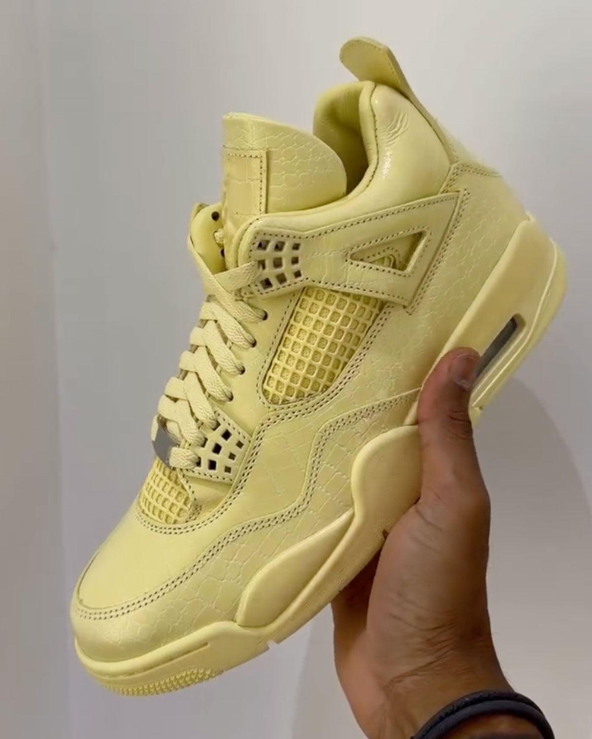 J Balvin x Air Jordan 4 'Lemonade' side view