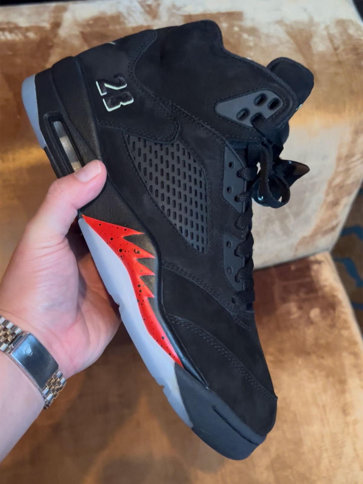 Air Jordan 5 'Halloween' bei der Jordan Brand Holiday 2026-Preview