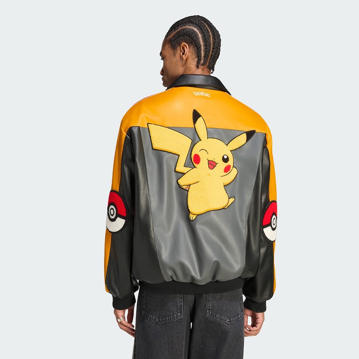 adidas x Pokémon 8-Ball jacket Pikachu detail