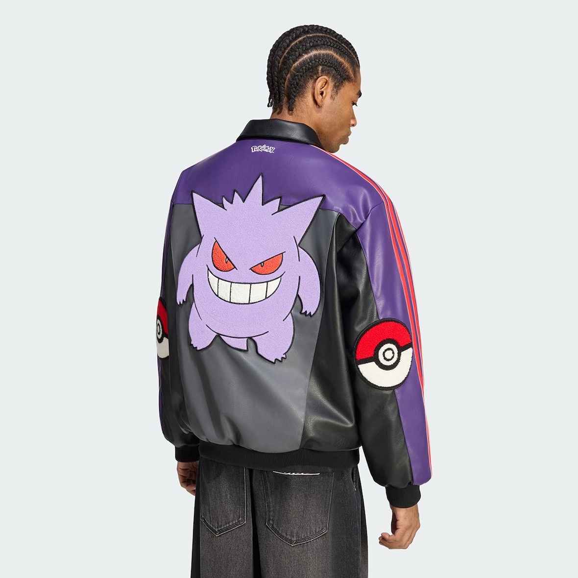adidas x Pokémon 8-Ball jacket Gengar back