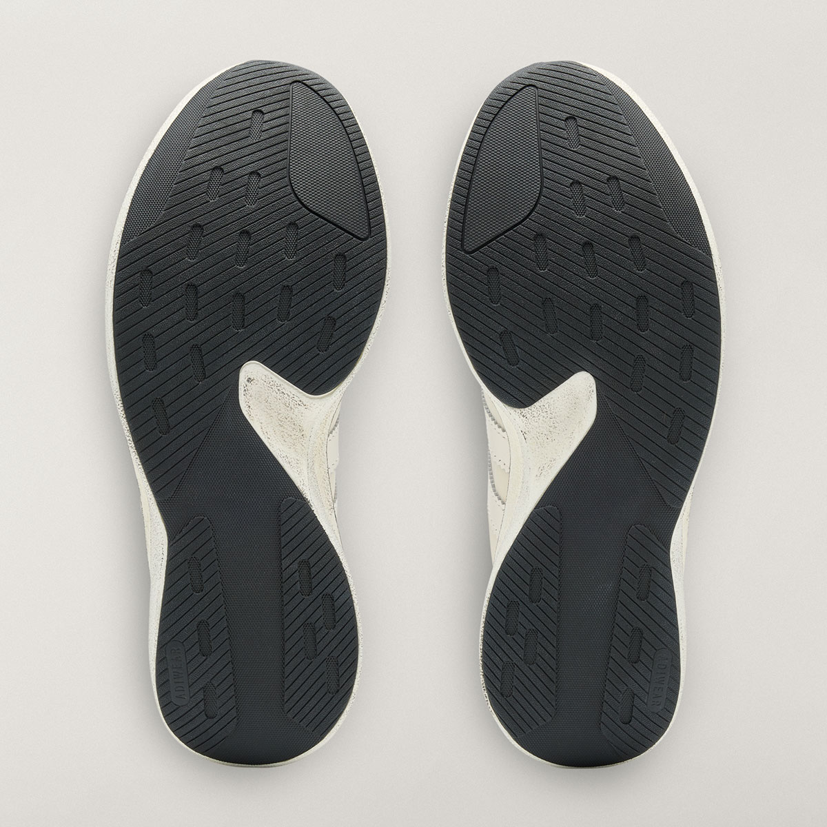 Detail of the stacked rocker midsole on the Song For The Mute x adidas SL 72 Pro