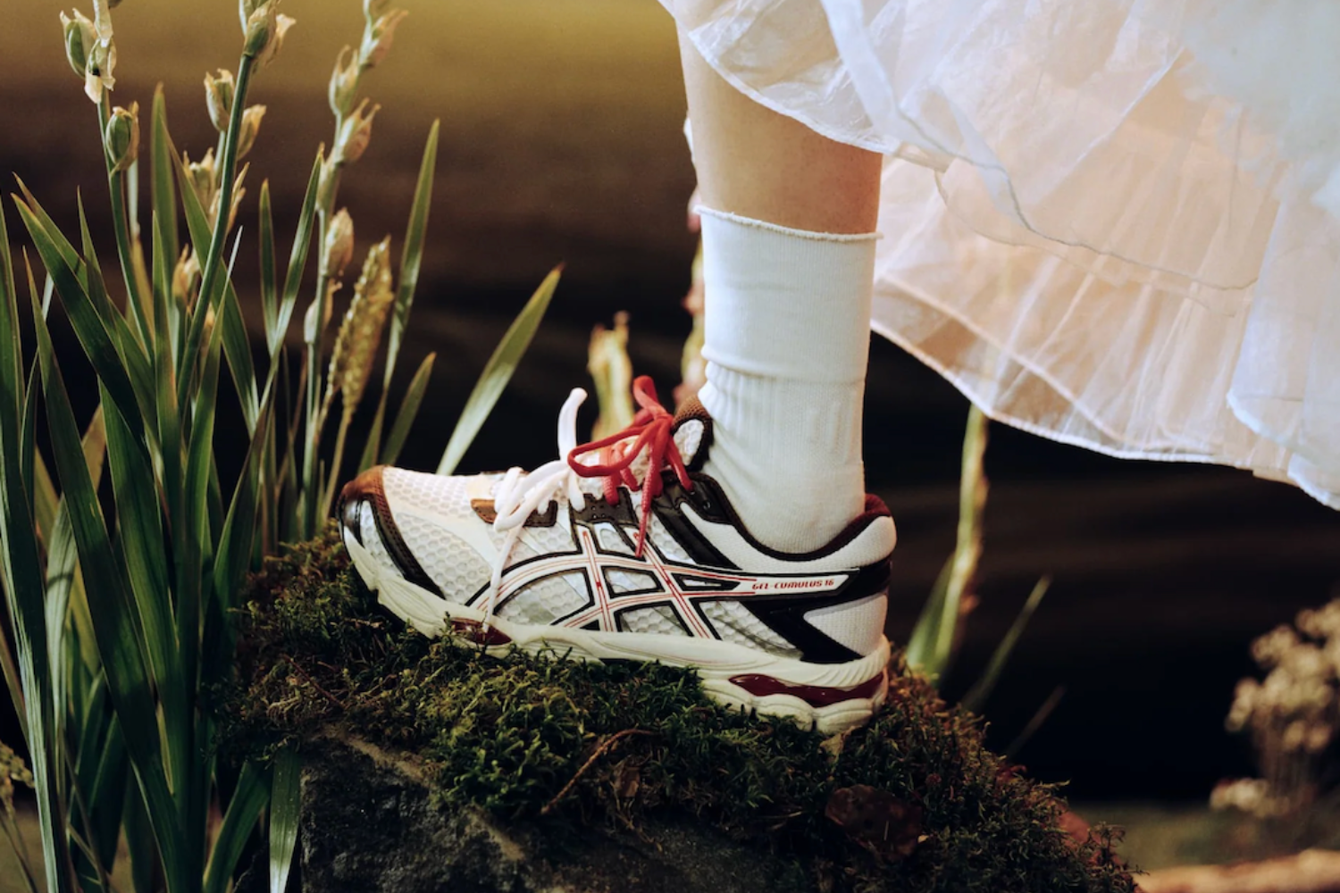 Naked CPH x ASICS Gel-Cumulus 16 'Copenhagen' in Pink Cloud/Classic Red