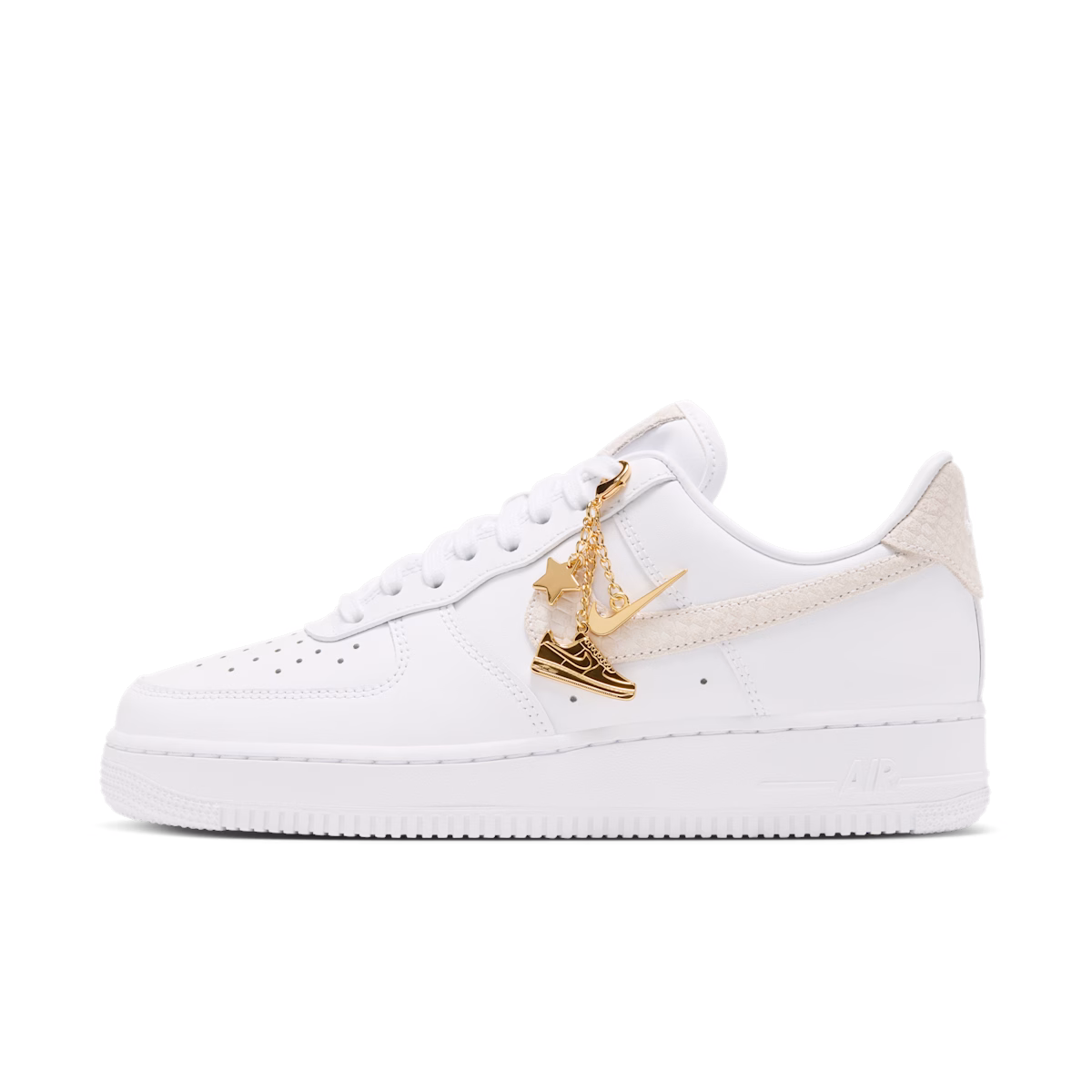 Nike Air Force 1 '07 'Metallic Gold' - Swoosh Chain
