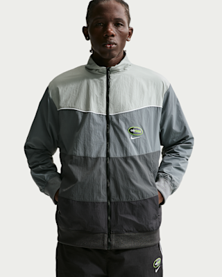 Nike Sportswear Men's Woven Jacket 'Anthracite/Dark Grey/Cool Grey'