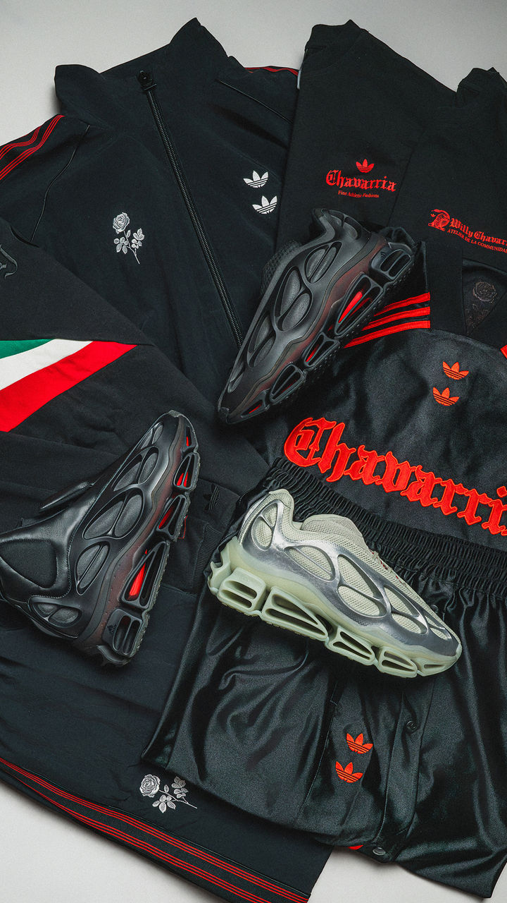 adidas Originals x Willy Chavarria autumn 2026 collection flat lay