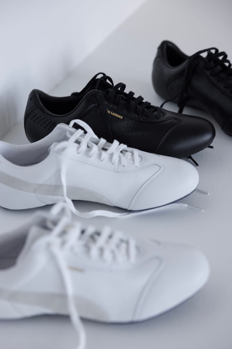 Jil Sander x PUMA Speedcat and Suede SS27 detail