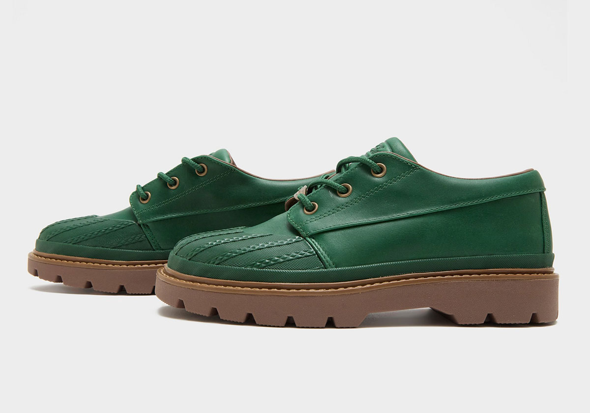 Converse 1908 Bronco Boot Low in green leather with gum outsole