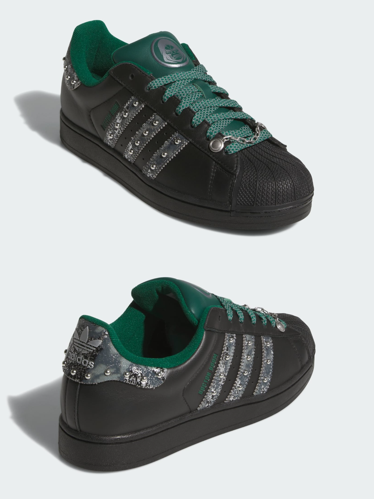 Marvel x adidas Superstar Dr. Doom front and back