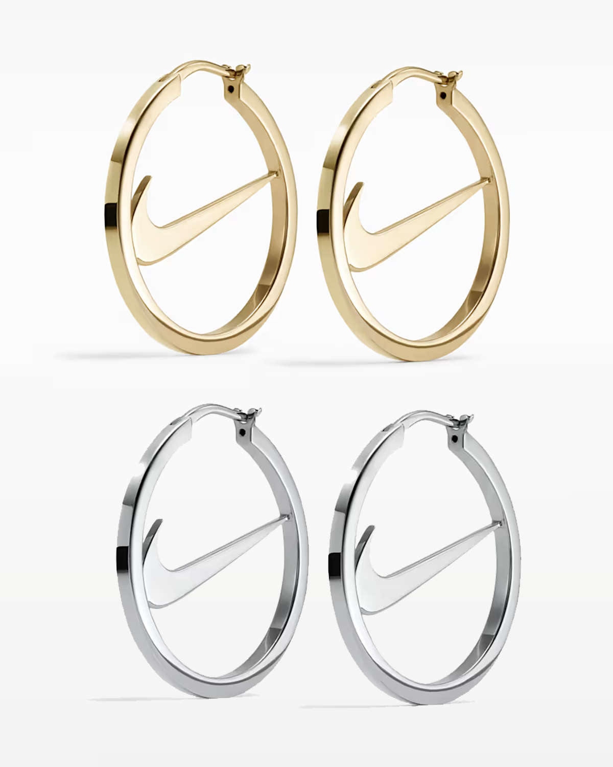 Nike Swoosh Hoop Earrings