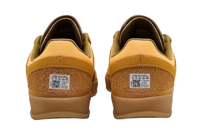 Bad Bunny x adidas Gazelle Indoor 'Solar Gold' KI2592 heel