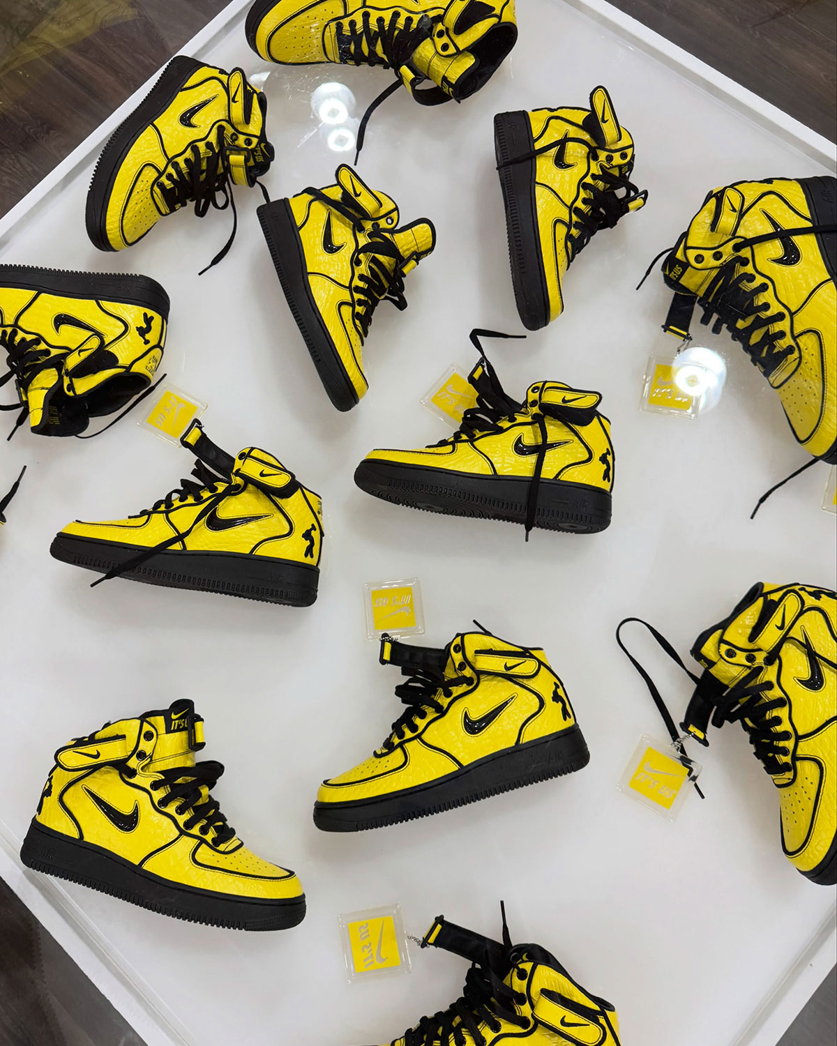 Lil Yachty x Nike Air Force 1 Mid geel/zwart