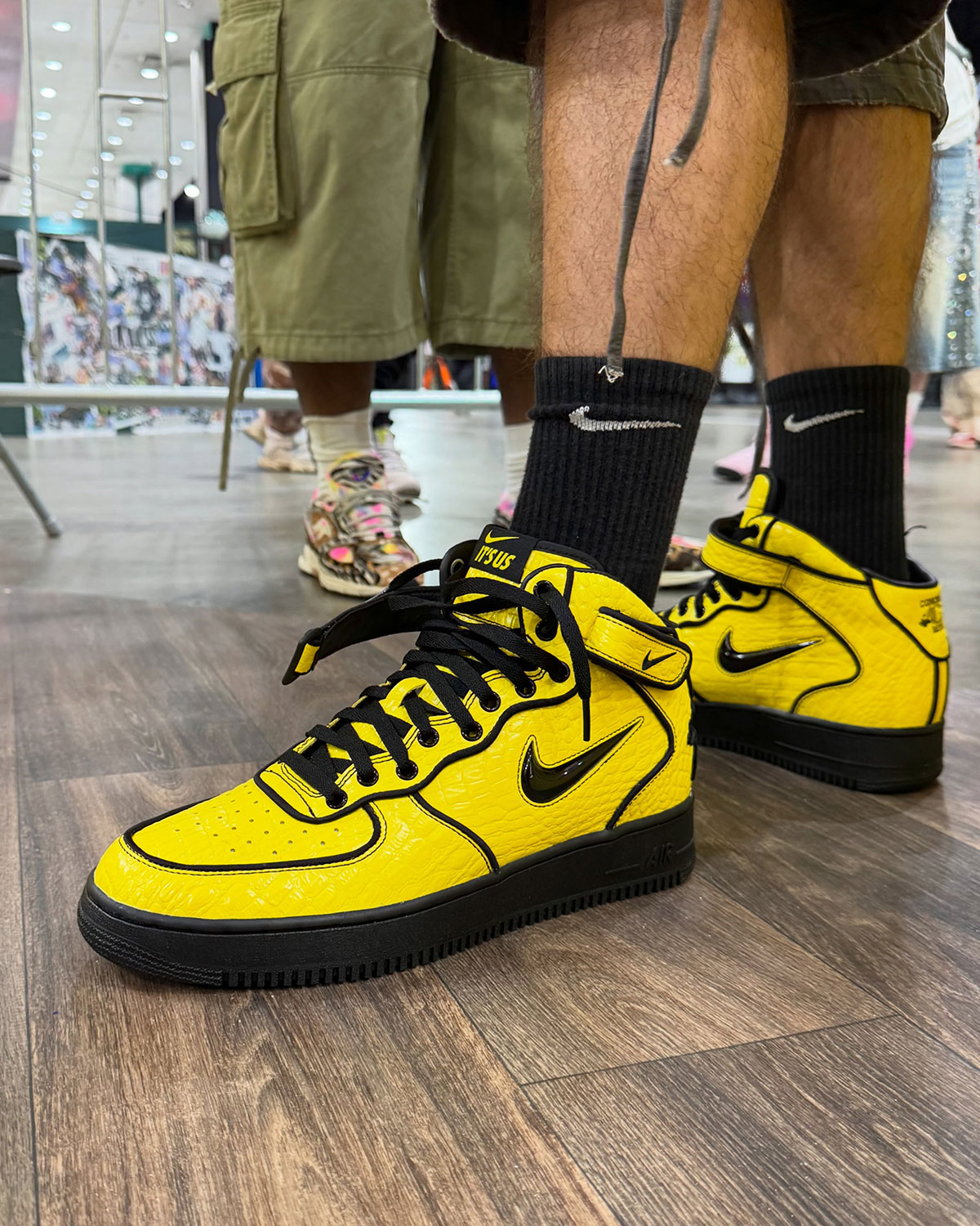Lil Yachty x Nike Air Force 1 Mid geel/zwart