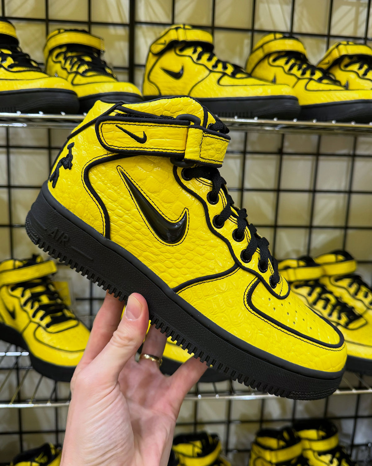 Lil Yachty x Nike Air Force 1 Mid geel/zwart