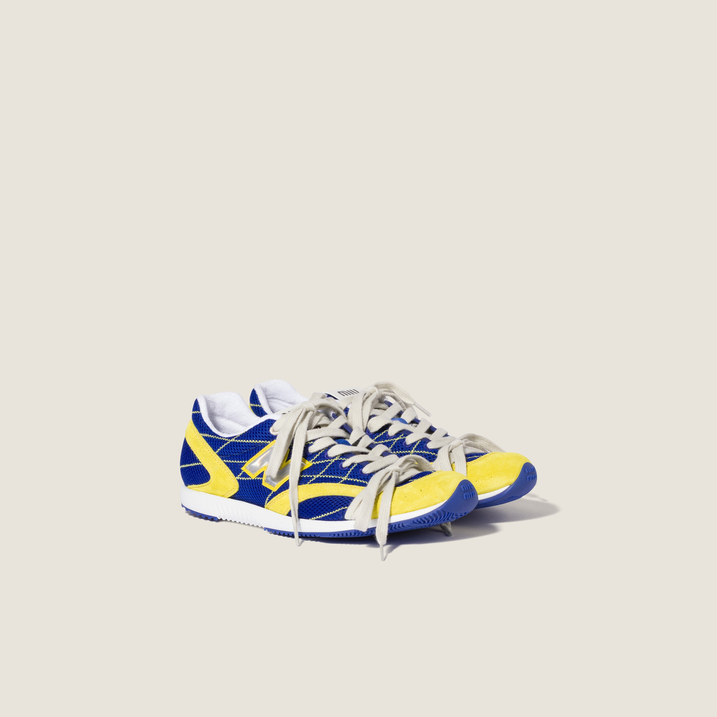 Miu Miu x New Balance RC150 in Indigo/Citron Yellow