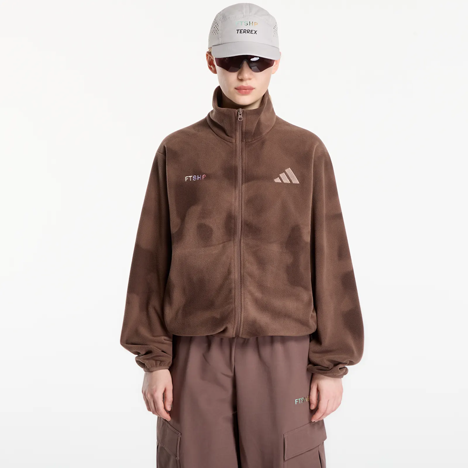 FTSHP x adidas Terrex Daybreaker Women Full Zip Fleece 'Brown Camo'