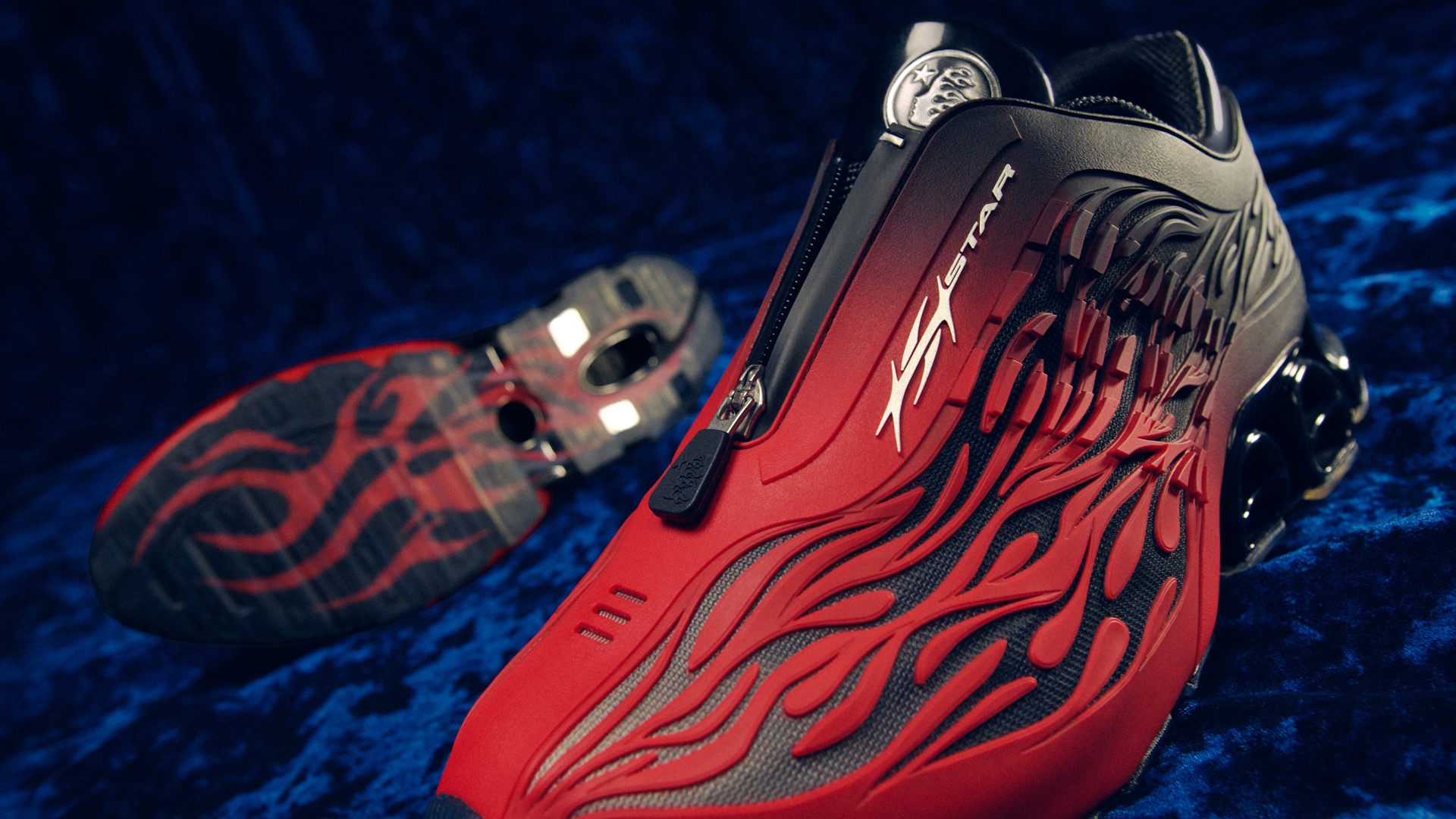 Hellstar x adidas Megaride S2 Bright Red