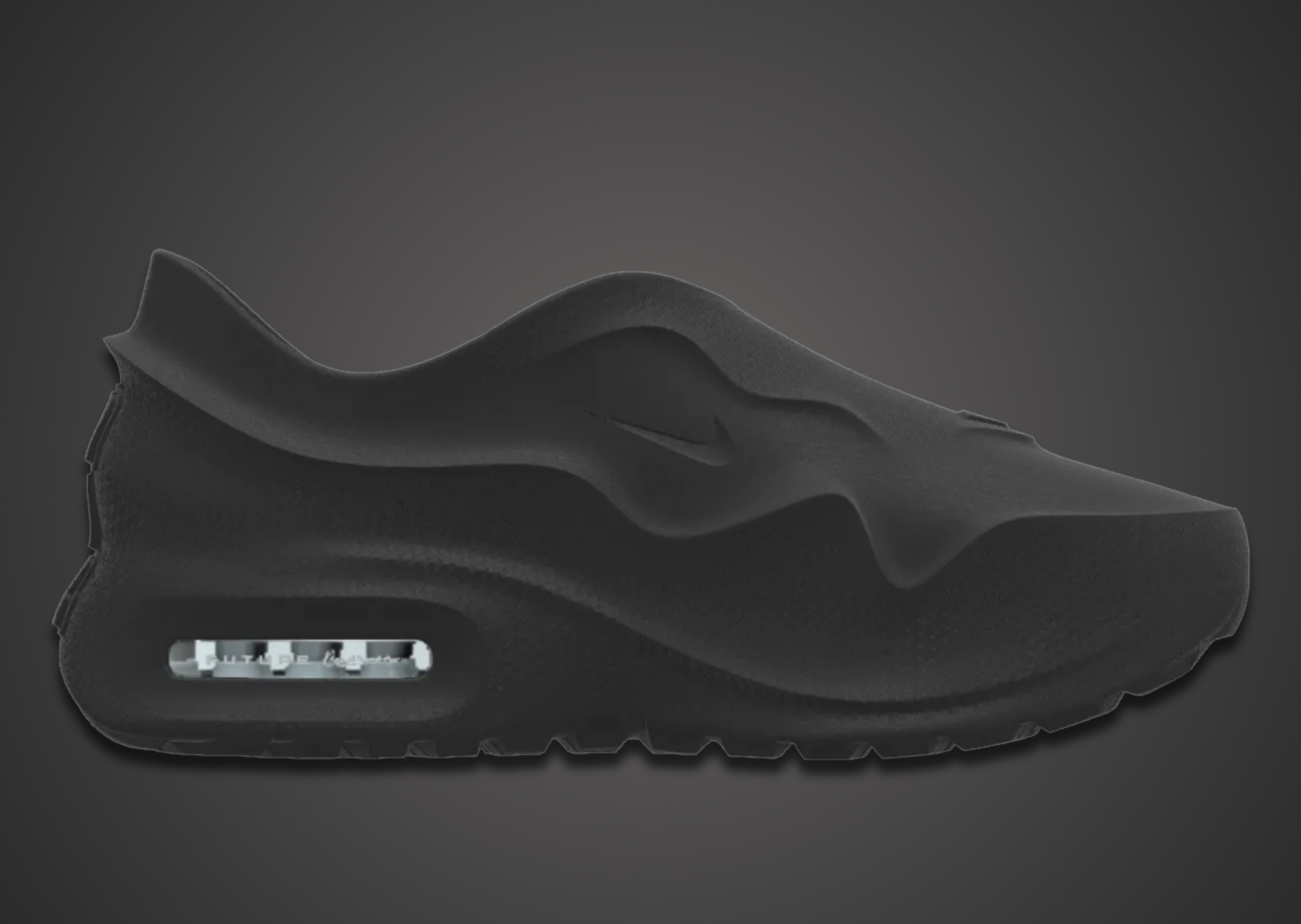 Nike Air Max 1000.3 By You zwarte upper zijaanzicht