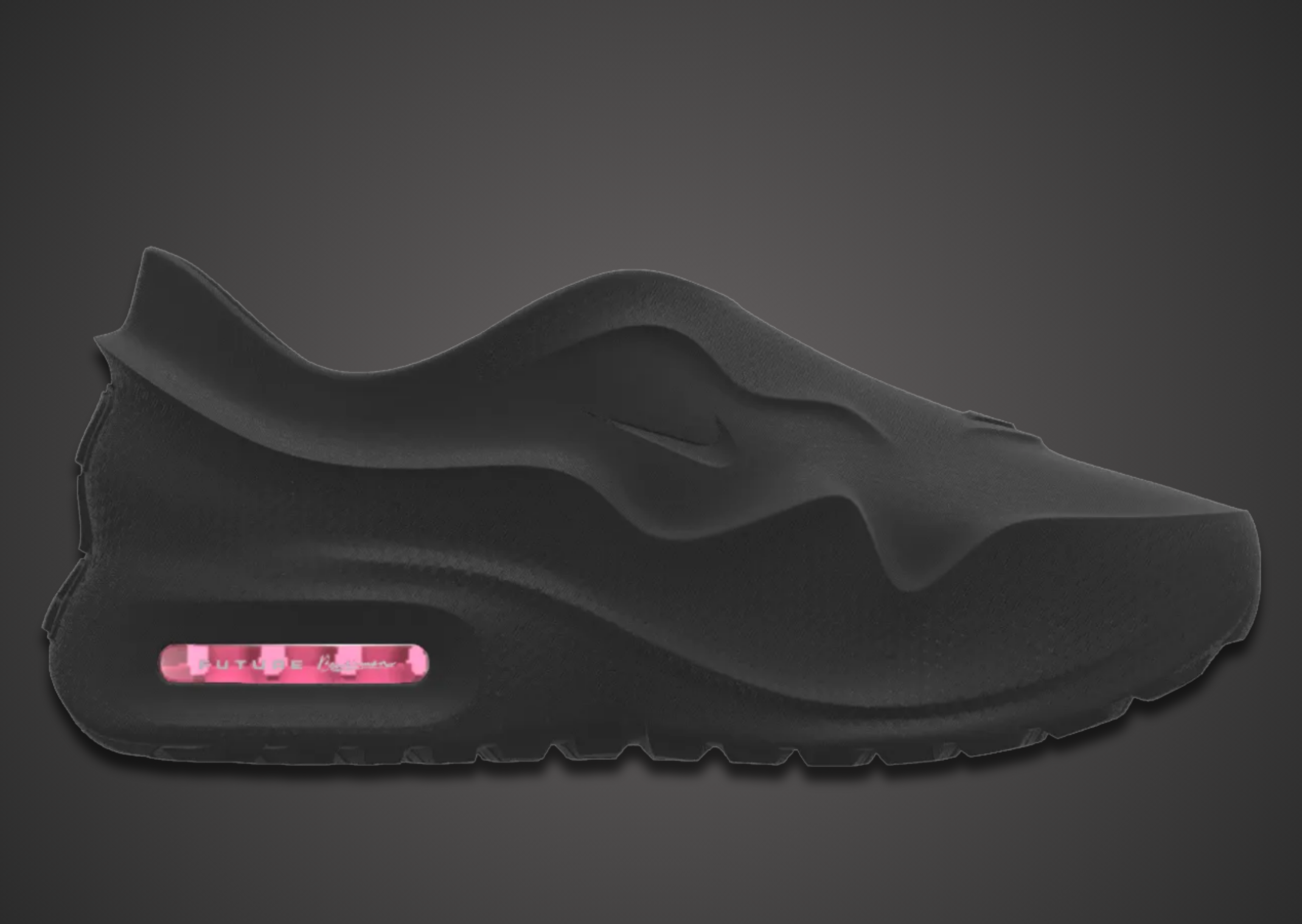 Nike Air Max 1000.3 By You zwarte upper met roze Air-unit