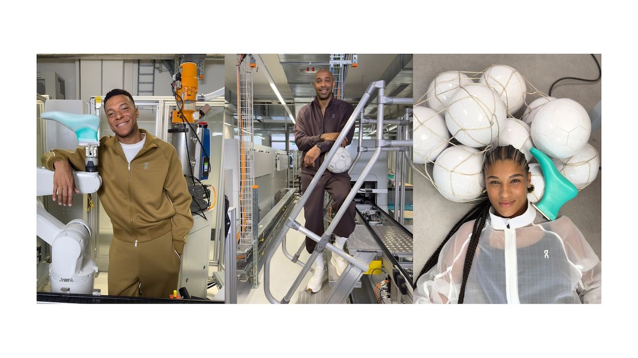 Kylian Mbappé, Thierry Henry and Sydney Schertenleib of On Football