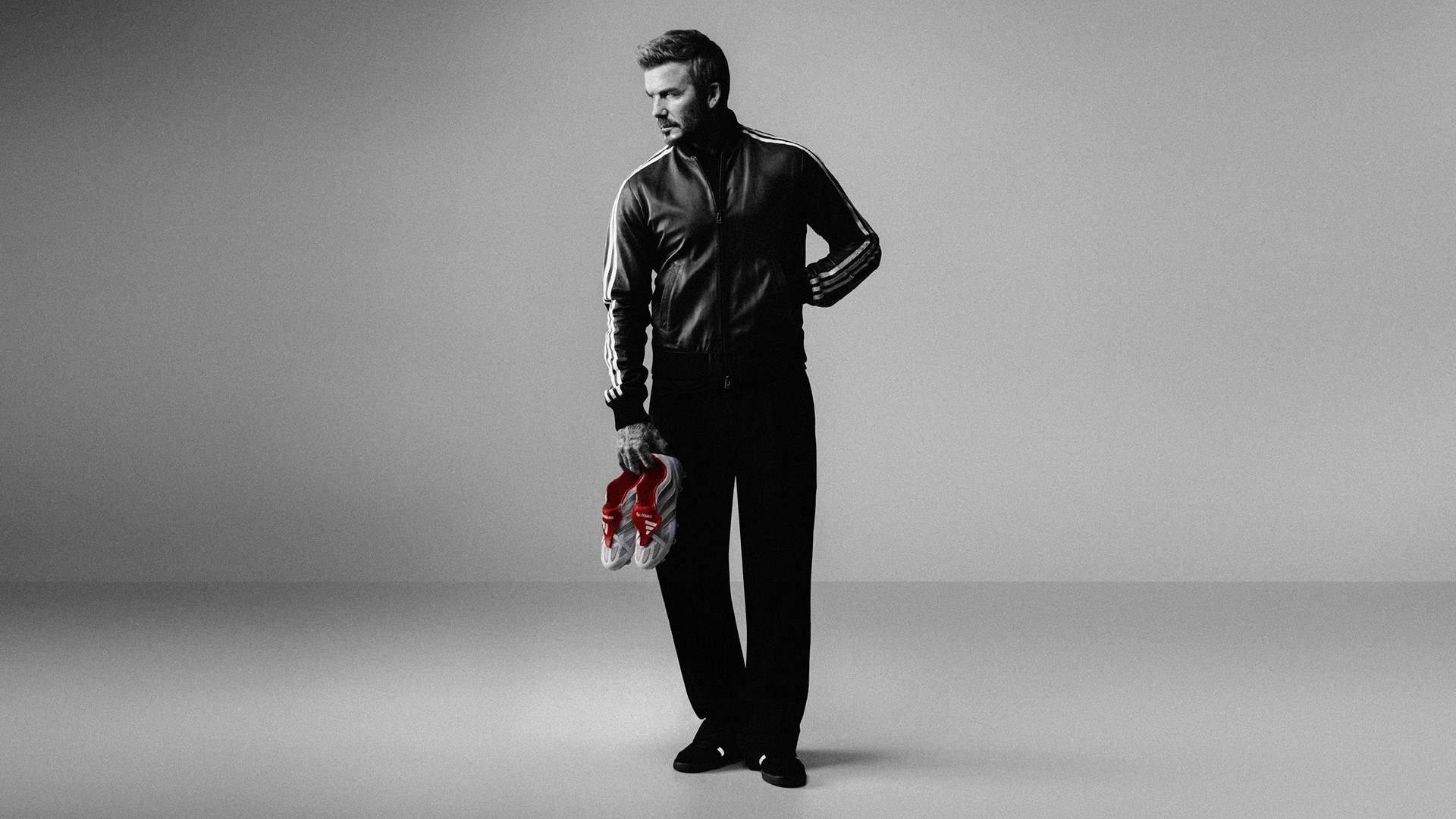 David Beckham with the Predator Precision Remade