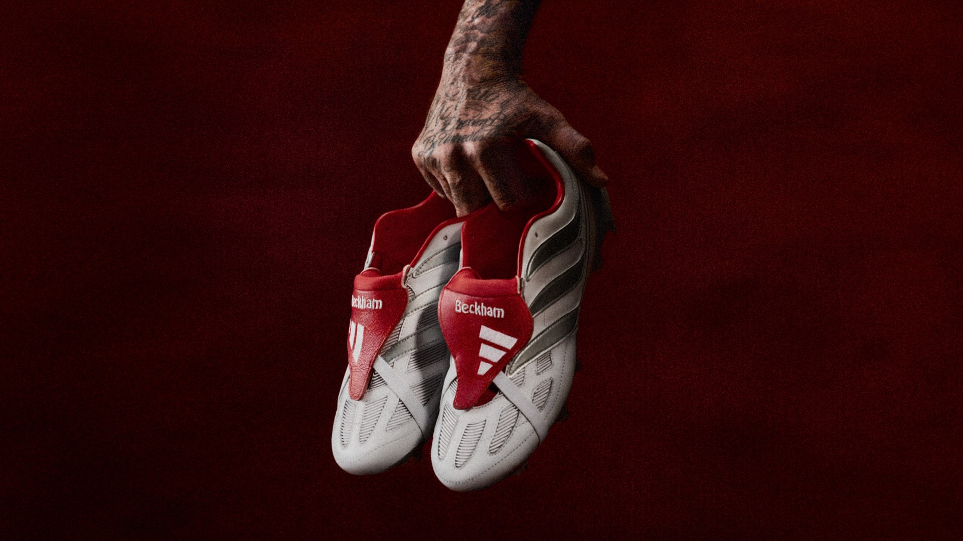 David Beckham with the Predator Precision Remade