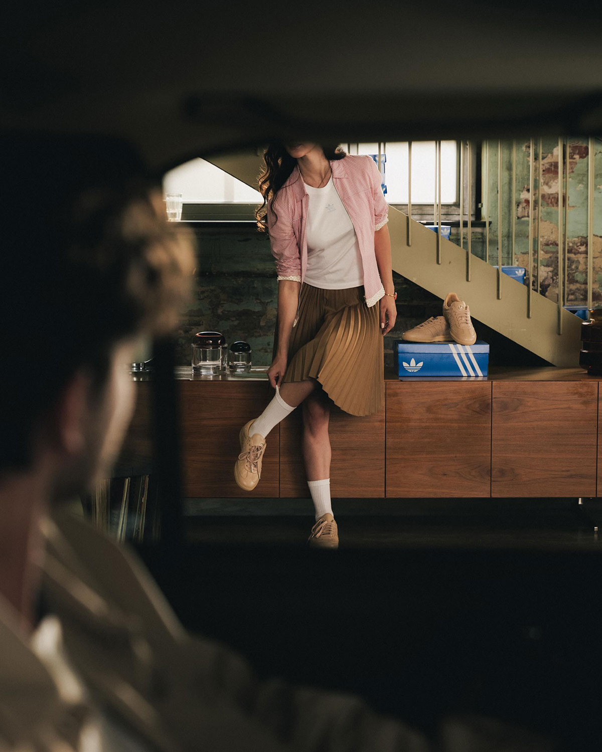 Mercedes-Benz x adidas Samba OG campagnebeeld