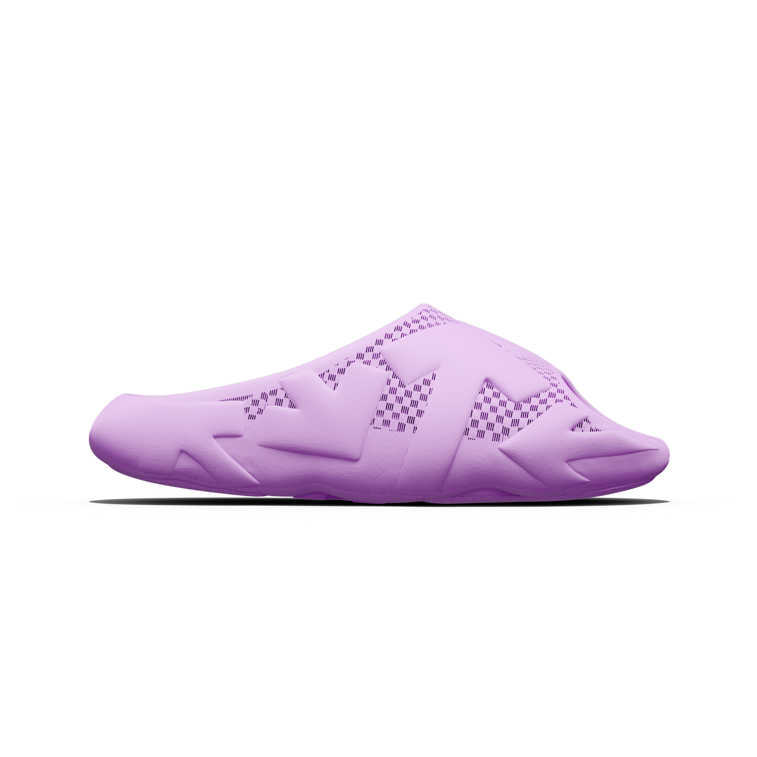 Zijaanzicht van de Off-White x Zellerfeld Arrows Teaser slide in Lilac