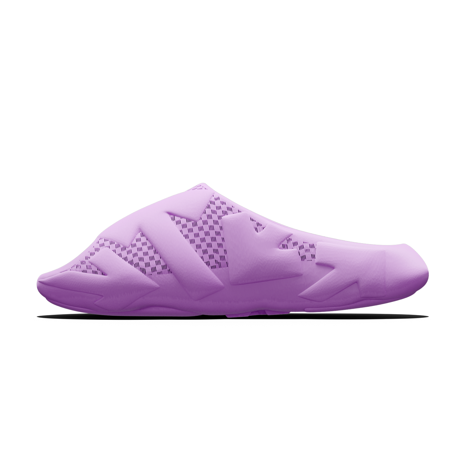 Binnenkant van de Off-White x Zellerfeld Arrows Teaser slide in Lilac