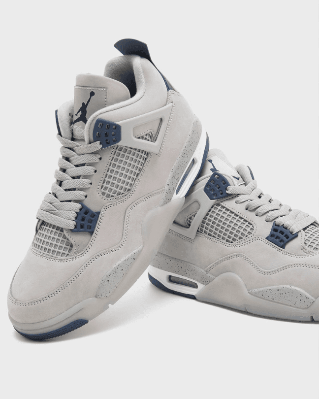 Air Jordan 4 OG Georgetown in Pewter Grey and College Navy