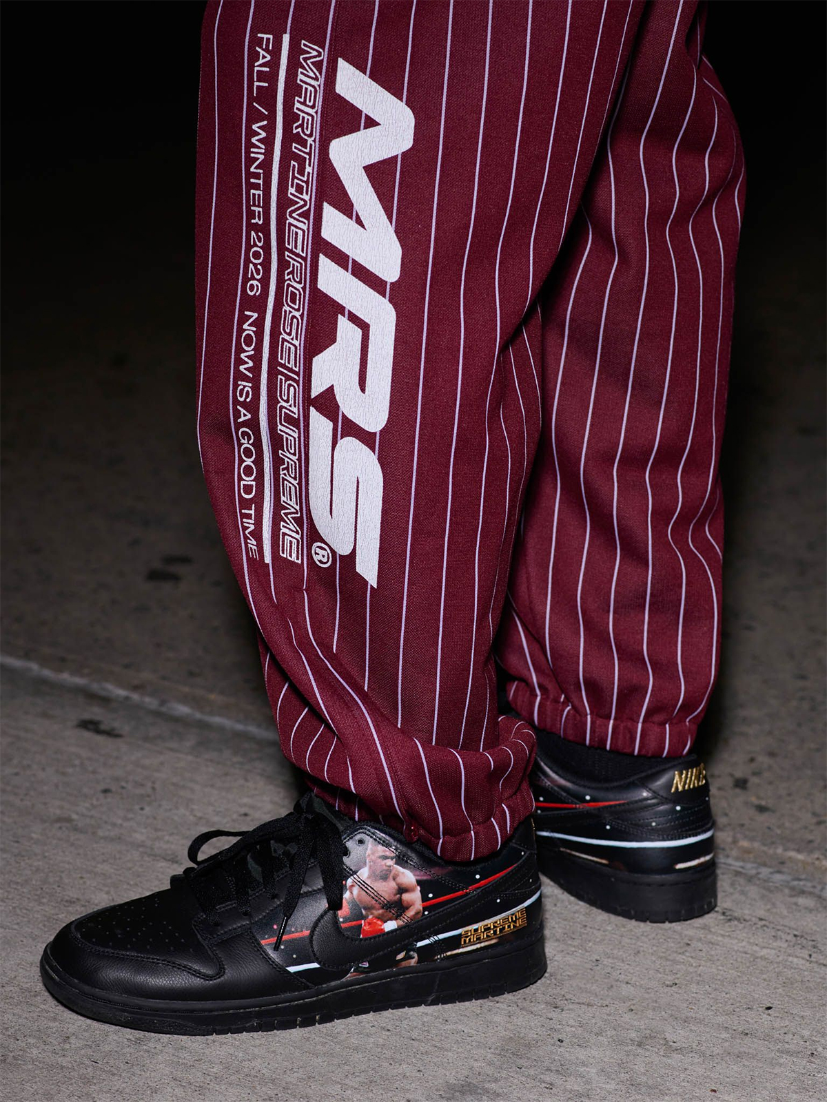 Supreme x Martine Rose x Nike Dunk Low 'Mike Tyson' Seitenansicht