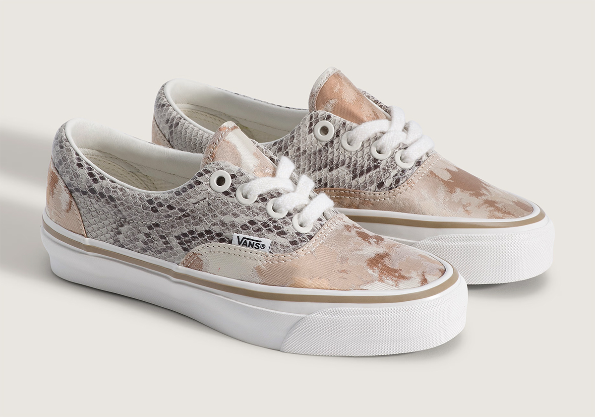 Vans OTW Era Snakeskin in Gebrochen-Weiß, Detail (VN00114BIGC)