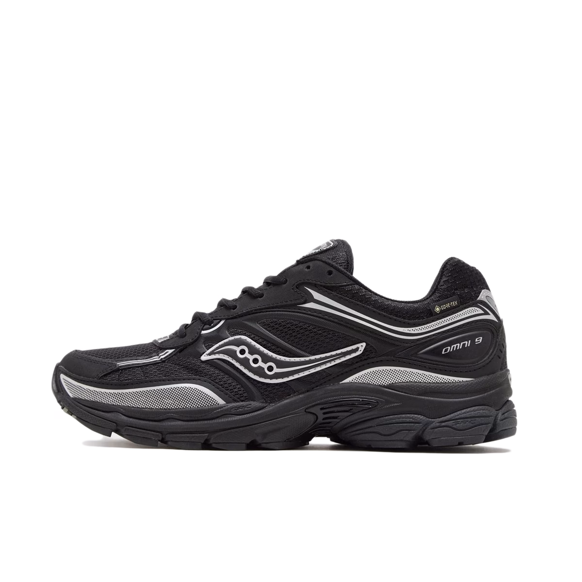 Saucony ProGrid Omni 9 GTX in Black/Silver