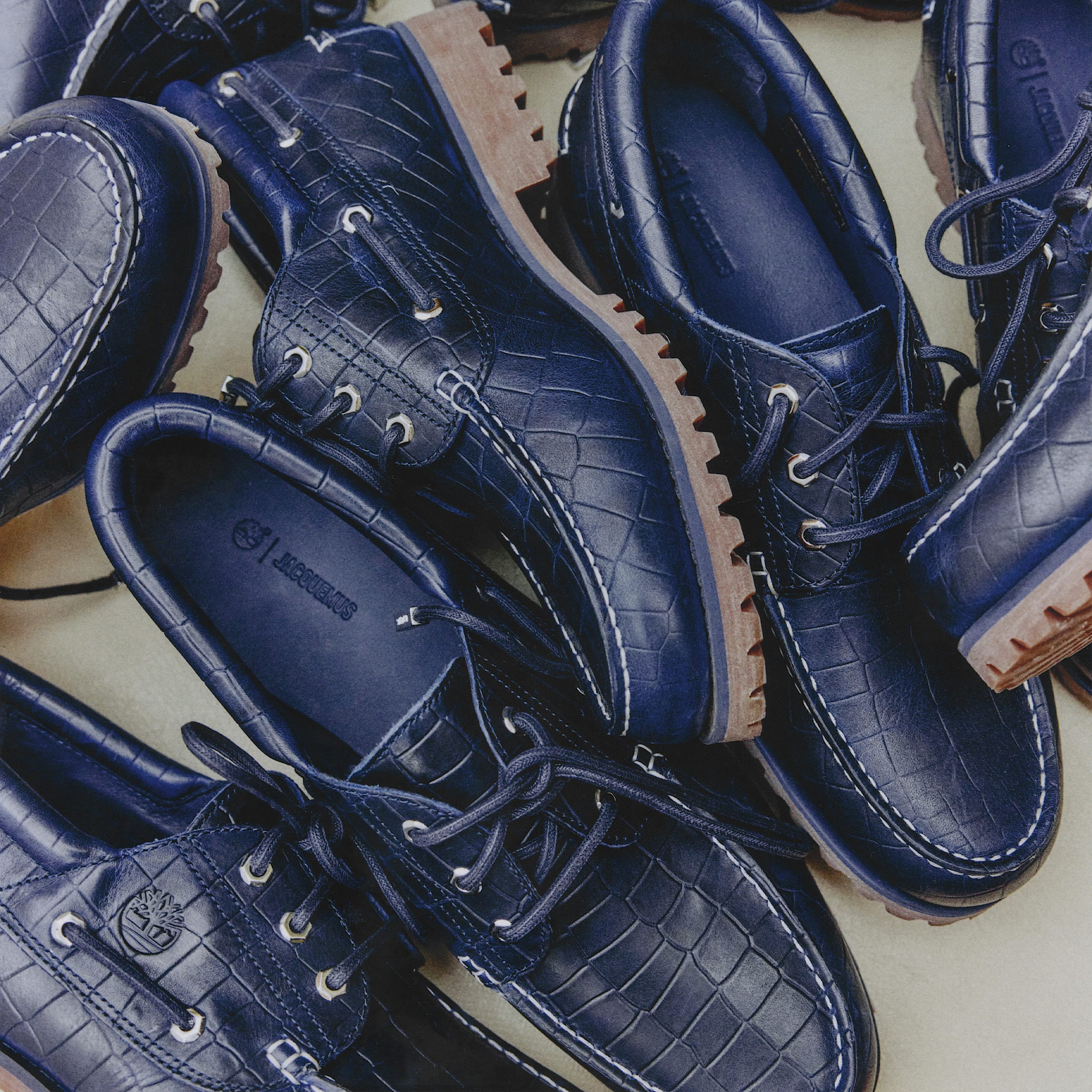 Timberland x Jacquemus Navy Croc Kampagne