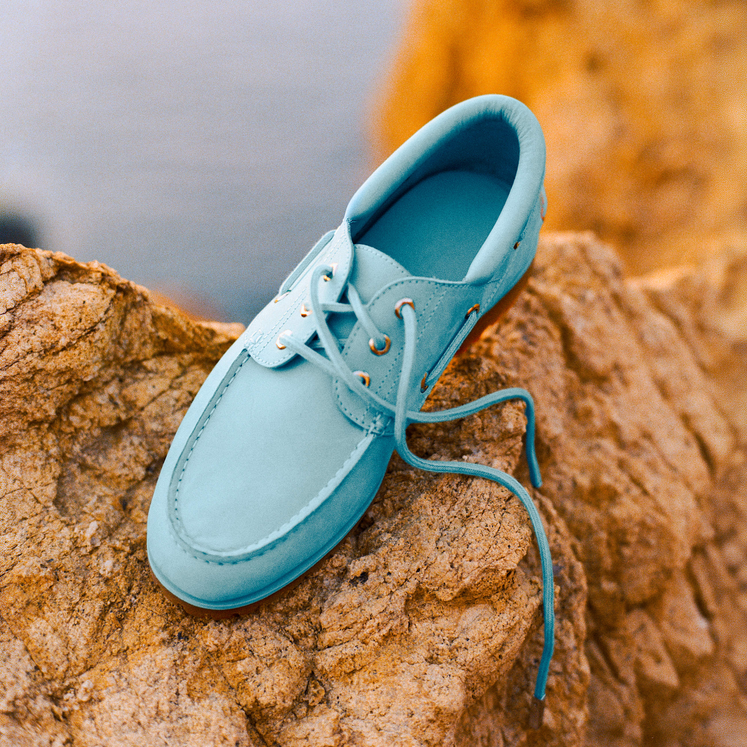 Timberland x Jacquemus Hellblau Kampagne