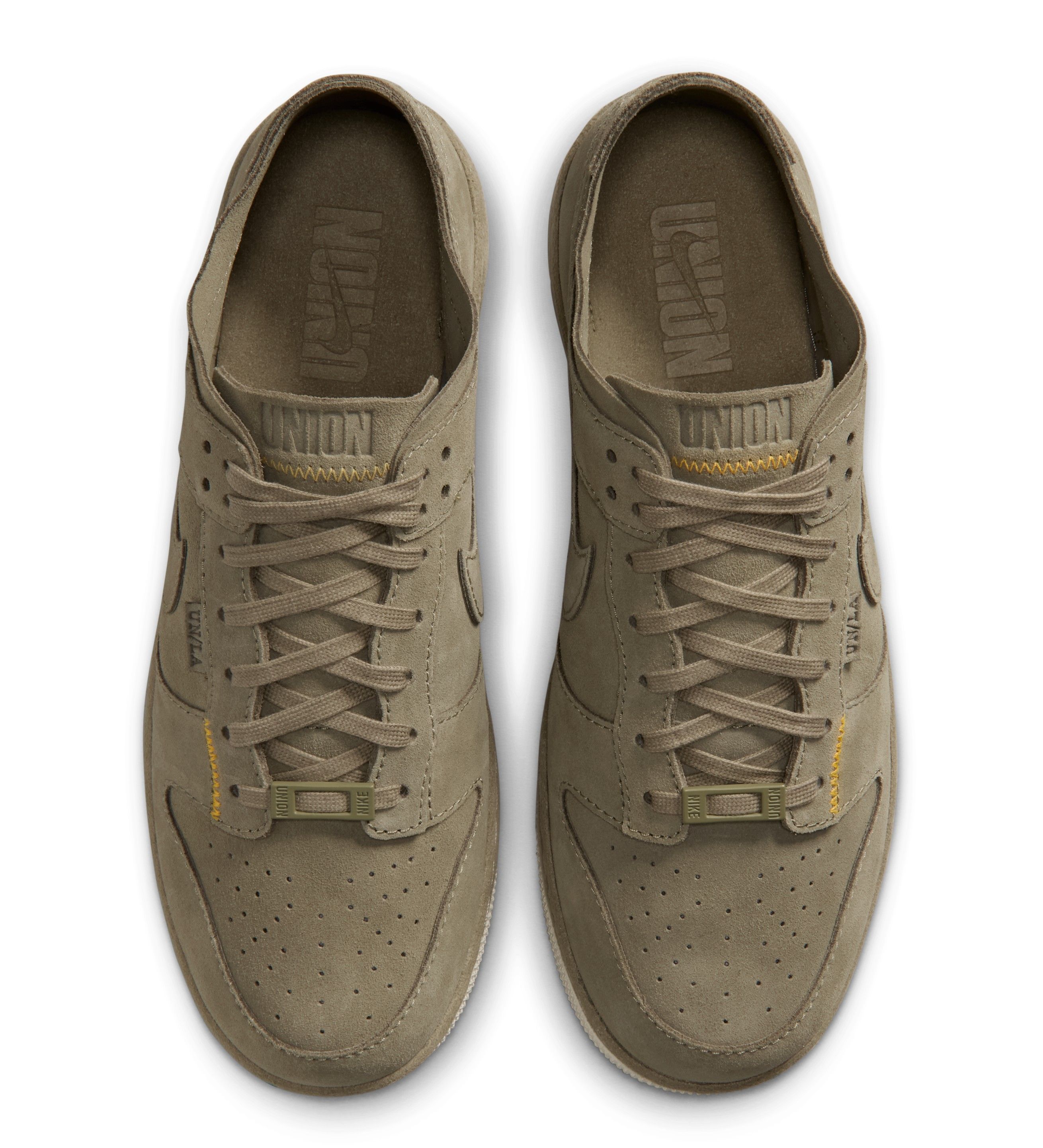 Union LA x Nike Dunk Low 'Bamboo' bovenaanzicht