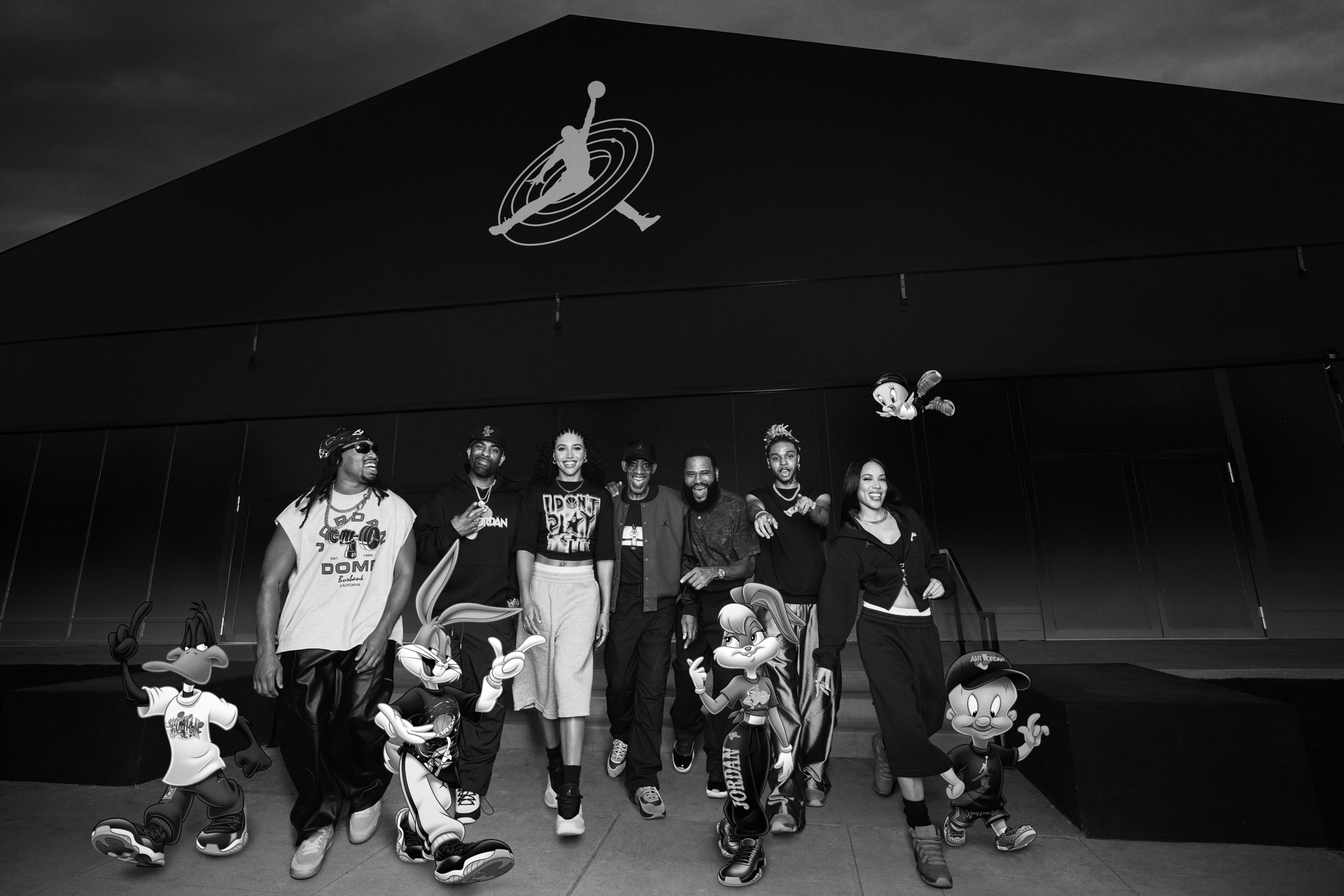 Key visual van de Jordan Brand Space Jam 30th Anniversary-collectie