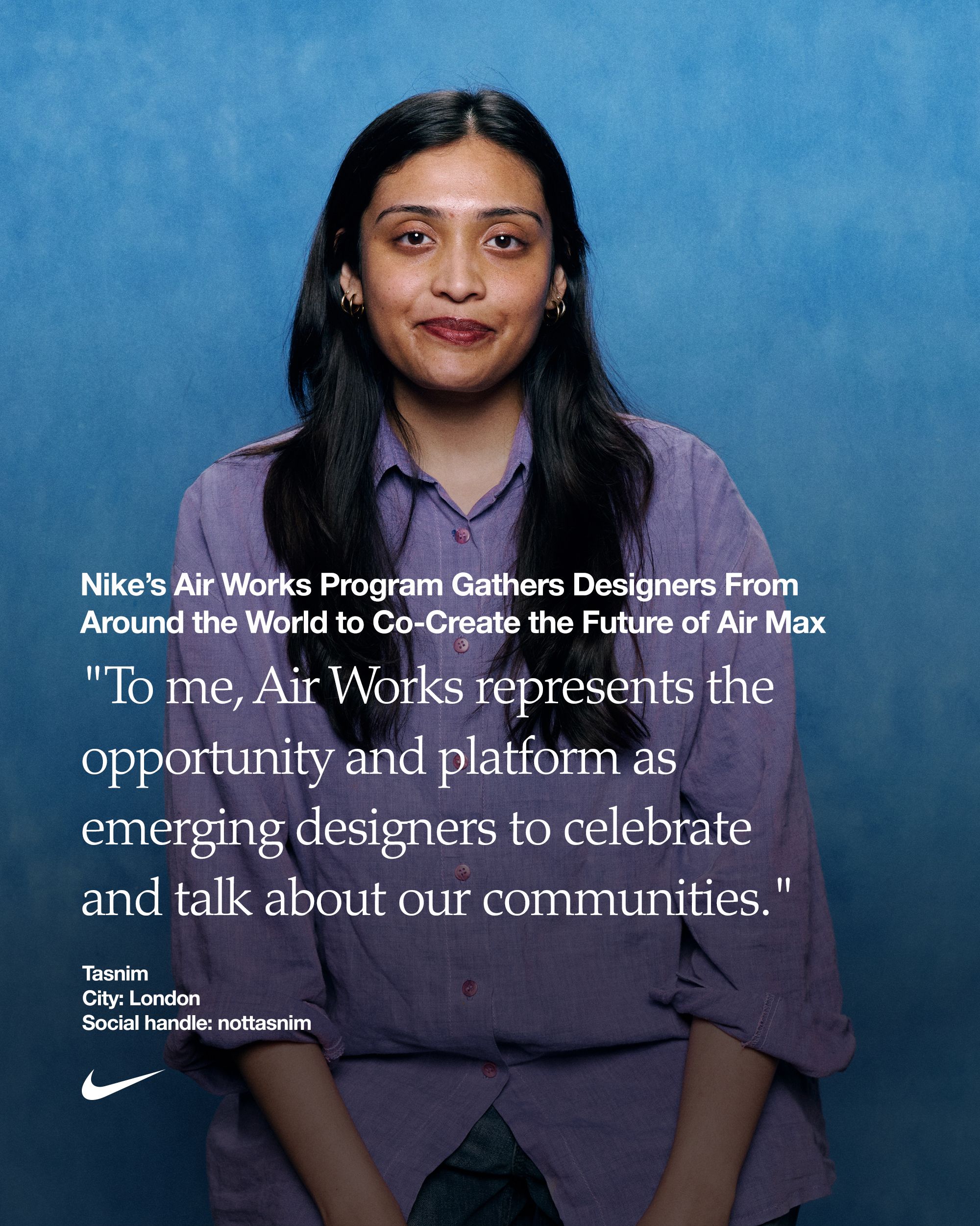 Nike Air Works-designer Tasnim