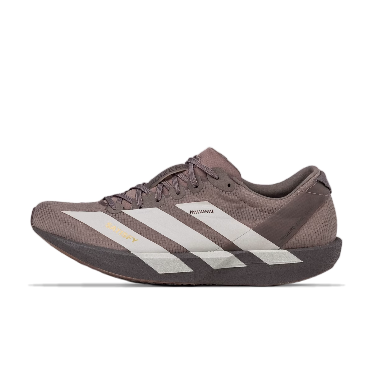 Satisfy x adidas Adizero Adios 'Earth & Charcoal'