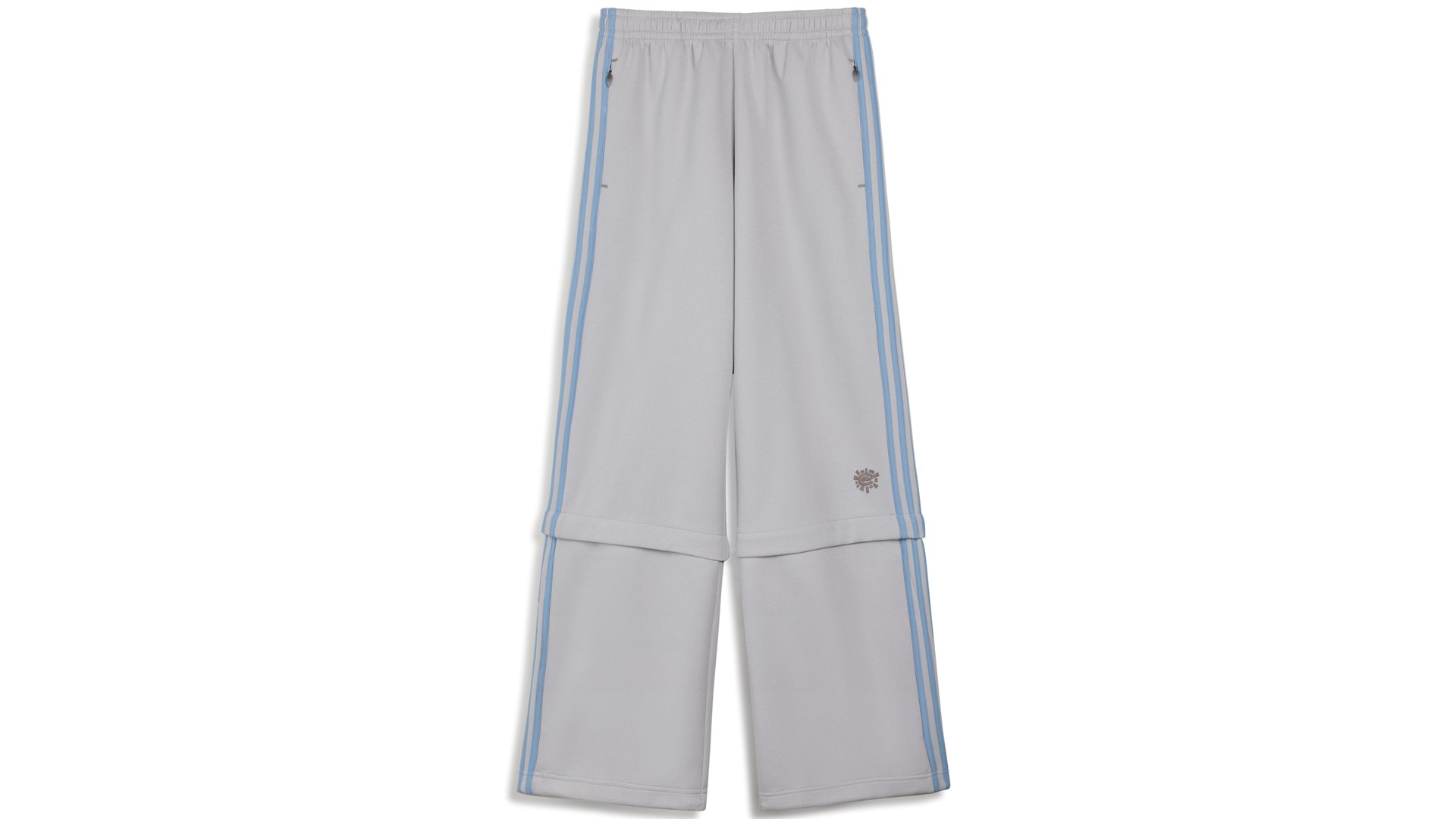 Always Do What You Should Do x adidas grey zip-off track trousers