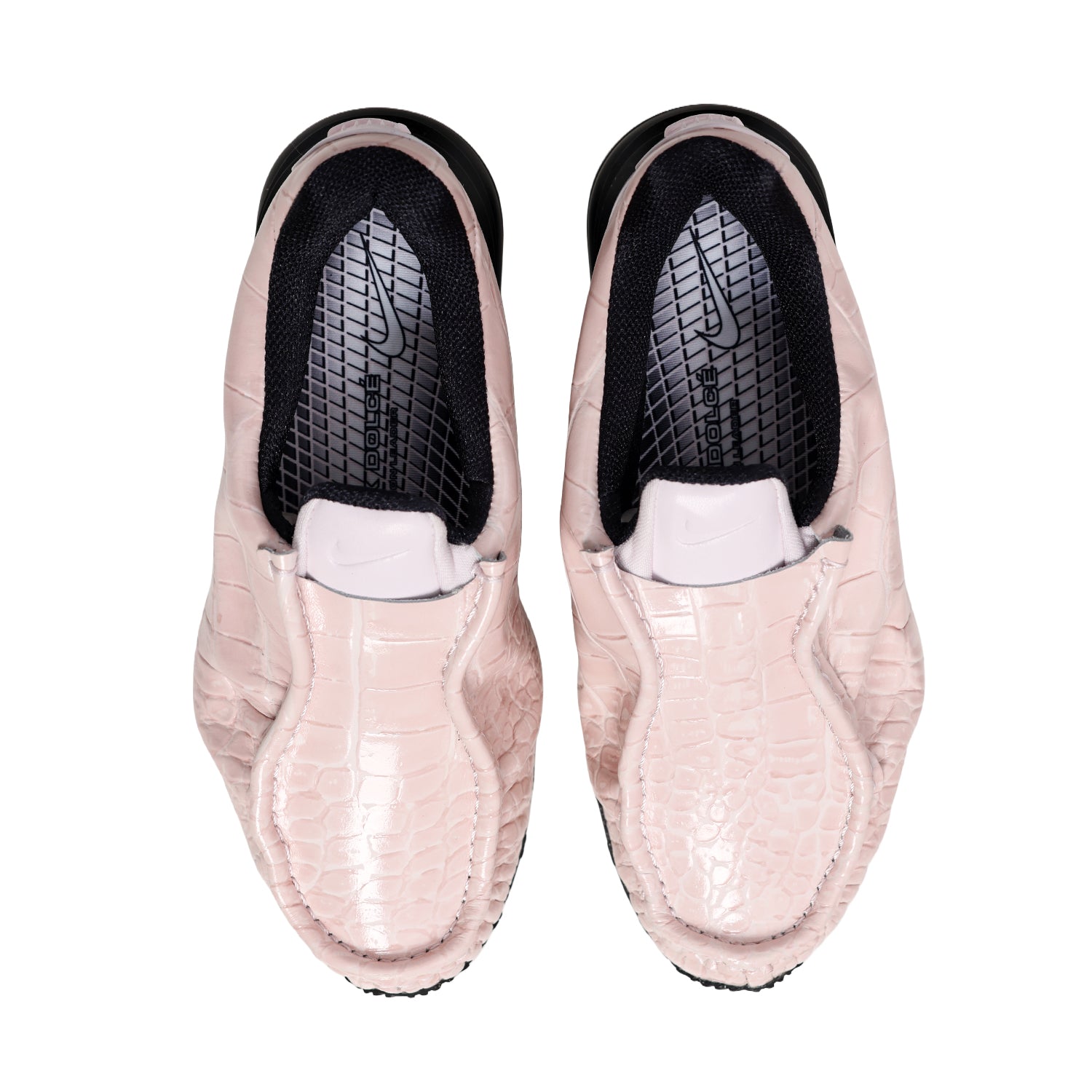 Nike Air Max Dolce Leather Pink Croc-Skin von oben