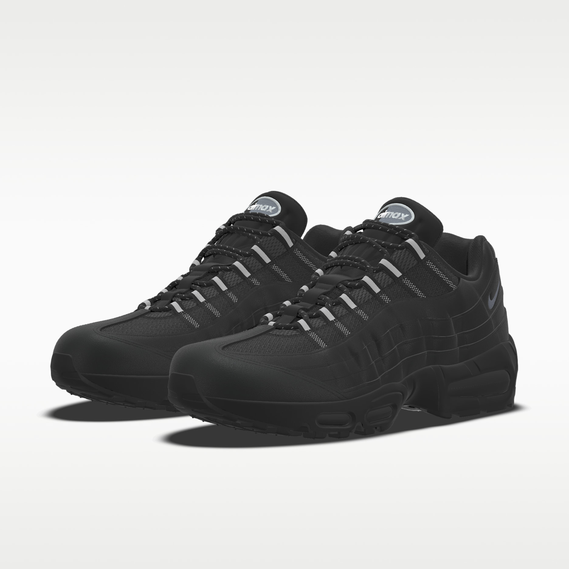 Nike Air Max 95 Big Bubble By You design in triple black