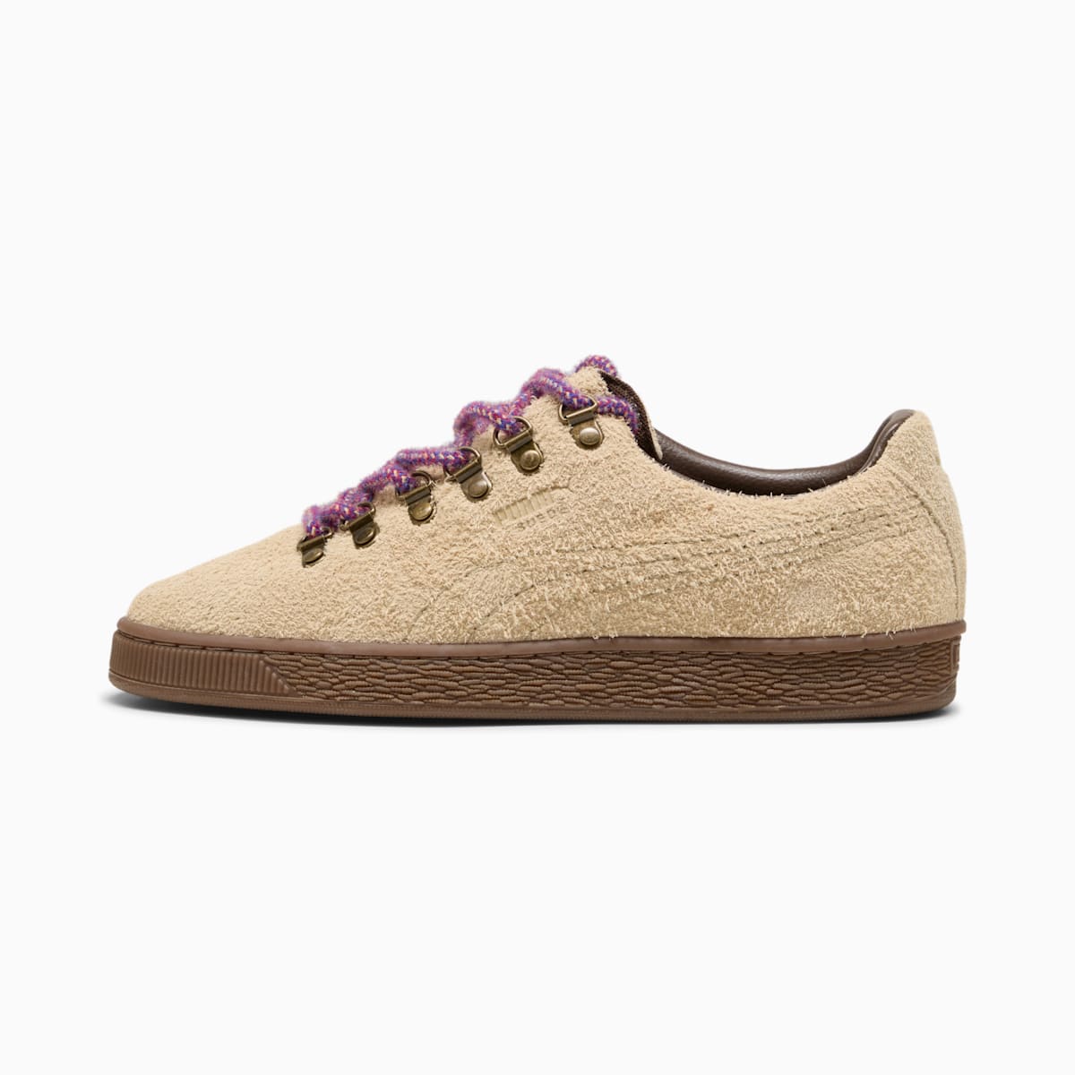 PUMA Suede Hike in Cashew with a gum sole